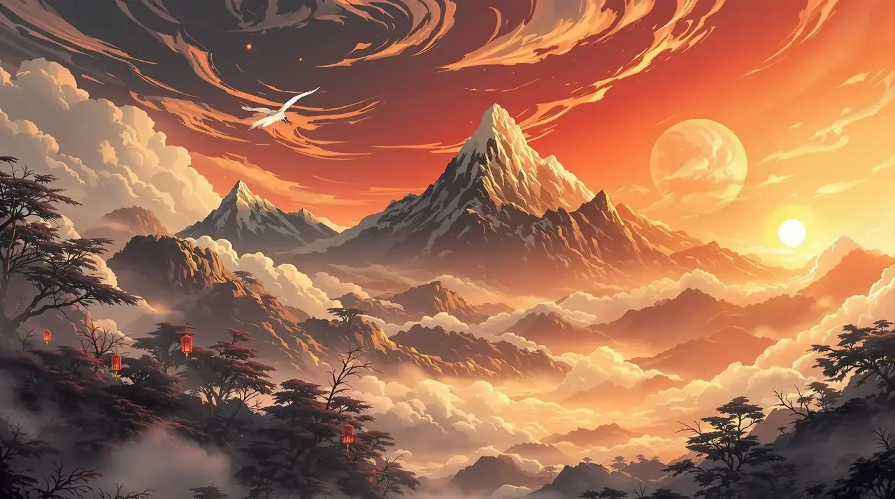 星美传媒国风动画首屏海报